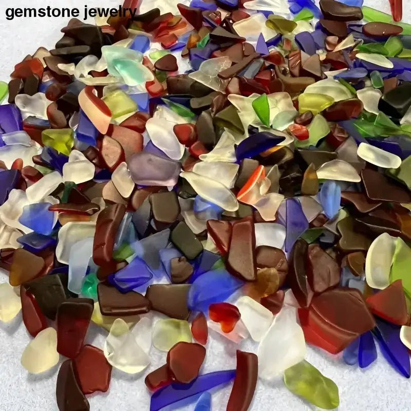 Colorful Small Pieces Sea Glass in Assorted Shades - Bec Sue Jewelry Shop