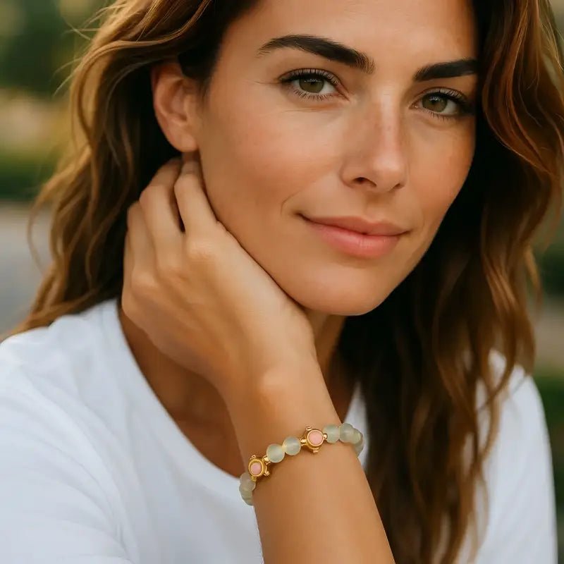 Evil Eye Turtle Bracelet with Gold Turtle Charms - Bec Sue Jewelry Shop