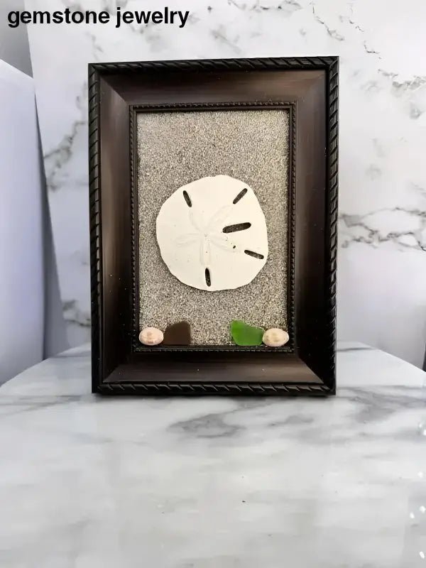 Framed Sand Dollar Decoration for Coastal - Inspired Decor - Bec Sue Jewelry Shop
