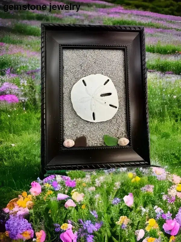 Framed Sand Dollar Decoration for Coastal - Inspired Decor - Bec Sue Jewelry Shop