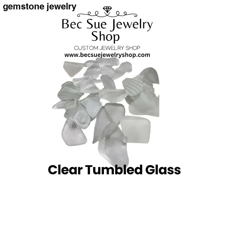 Frosted White and Pale Mint Tumbled Sea Glass Pieces - Bec Sue Jewelry Shop
