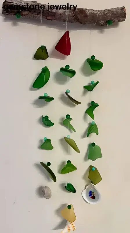 Handmade Sea Glass Wind Chime Sun Catcher - Bec Sue Jewelry Shop