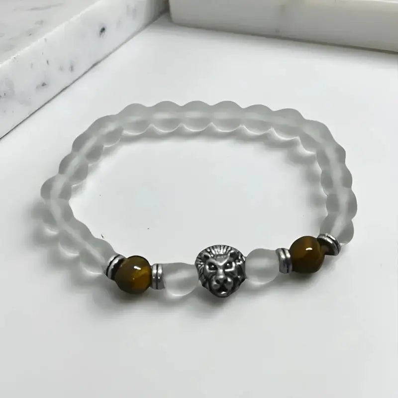 Lion Head Beaded Bracelet for Stylish Accessory - Bec Sue Jewelry Shop