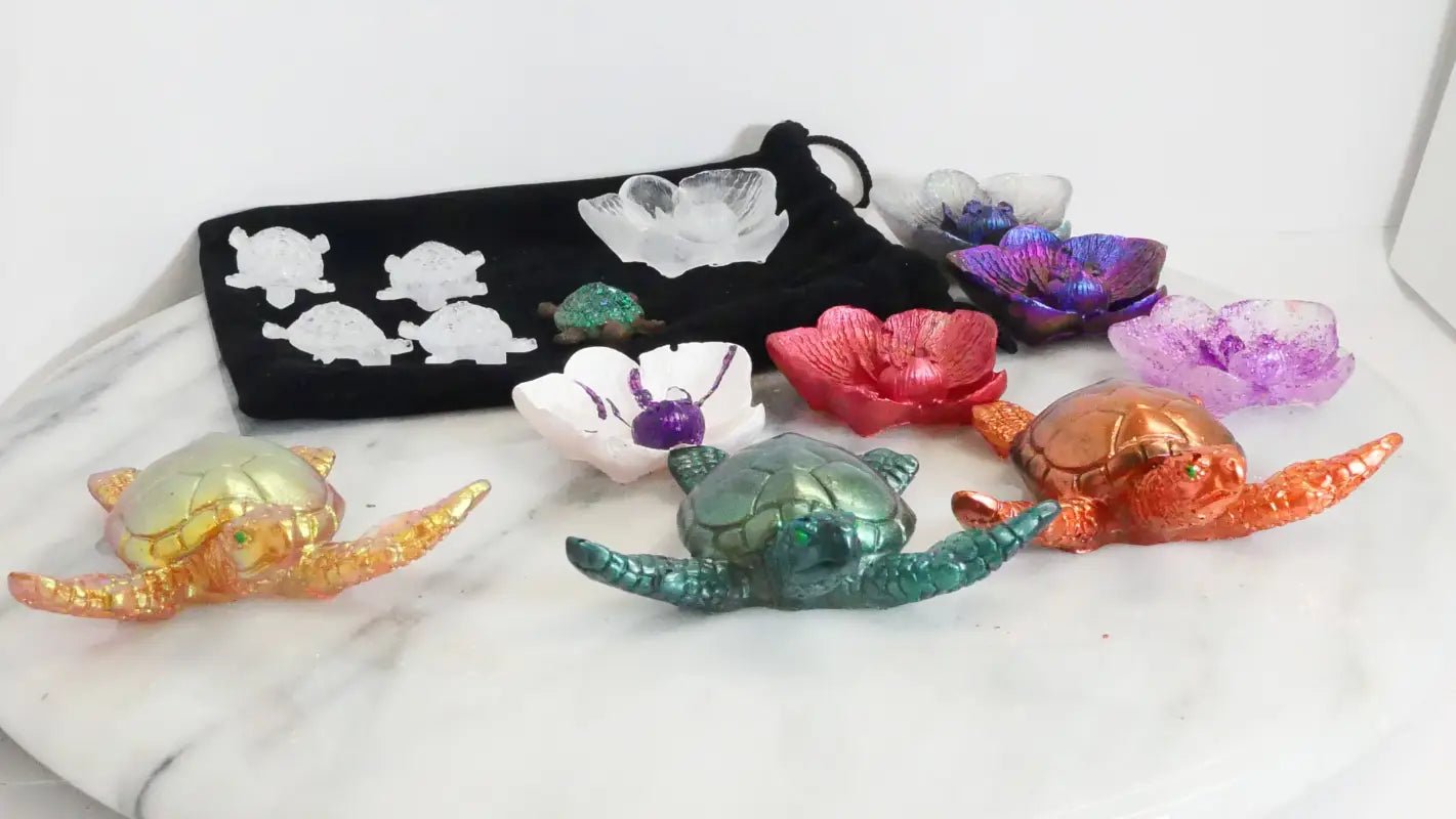 Metallic Turtle Figurines for Beads Bracelets and Home Decor - Bec Sue Jewelry Shop