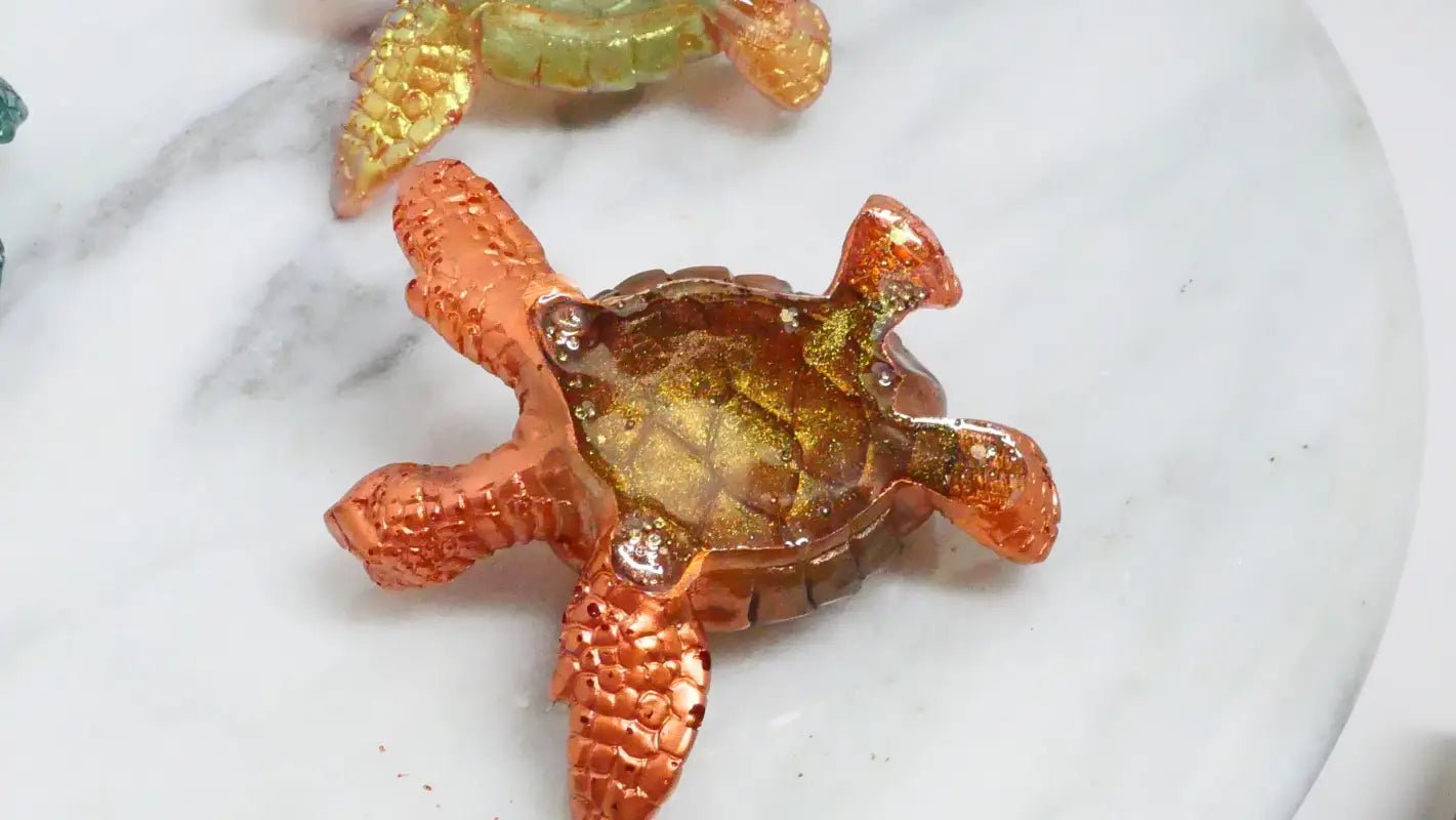 Metallic Turtle Figurines for Beads Bracelets and Home Decor - Bec Sue Jewelry Shop