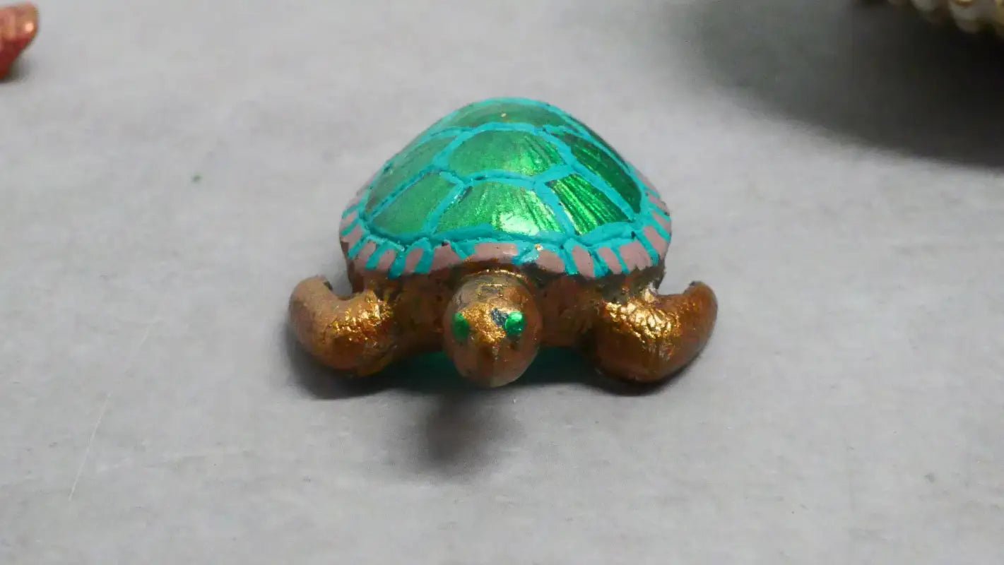 Metallic Turtle Figurines for Beads Bracelets and Home Decor - Bec Sue Jewelry Shop