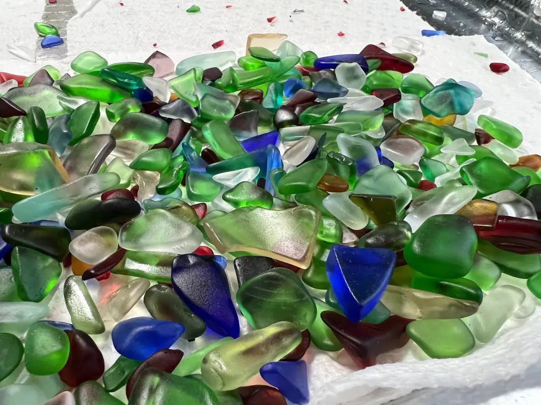 Multi - Colored Sea Glass Beads Collection with Return Policy - Bec Sue Jewelry Shop
