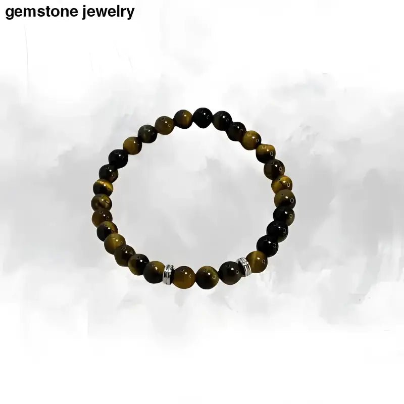 Natural Stone Chakra Tiger's Eye Beaded Bracelet - Bec Sue Jewelry Shop
