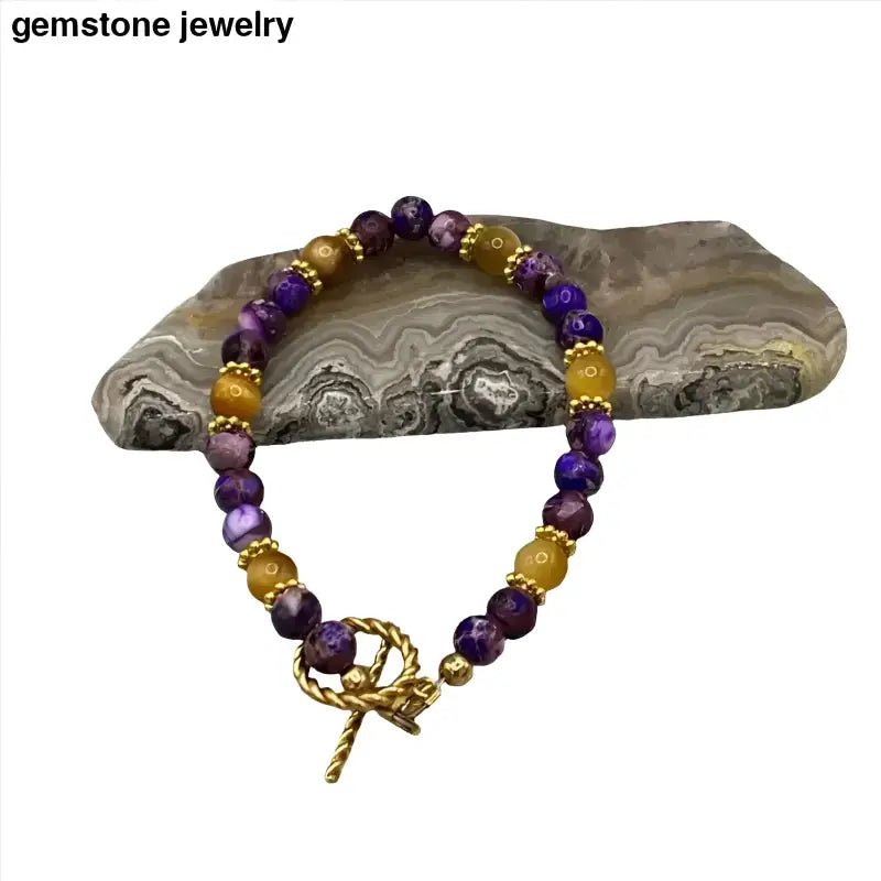 Purple jasper Bracelet from Bec Sue Jewelry - Bec Sue Jewelry Shop