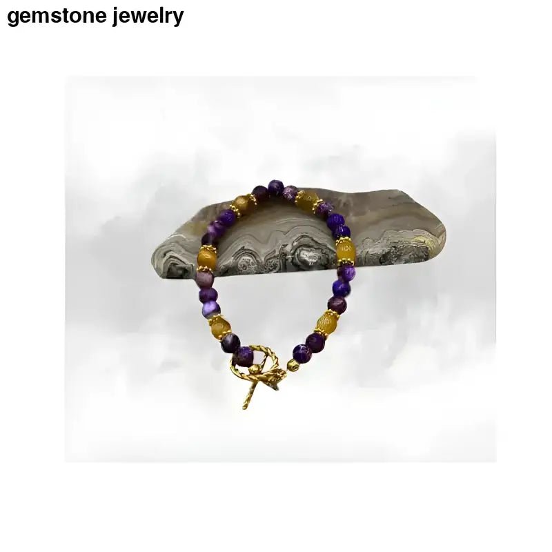 Purple jasper Bracelet from Bec Sue Jewelry - Bec Sue Jewelry Shop