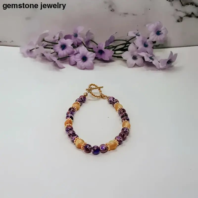 Purple jasper Bracelet from Bec Sue Jewelry - Bec Sue Jewelry Shop
