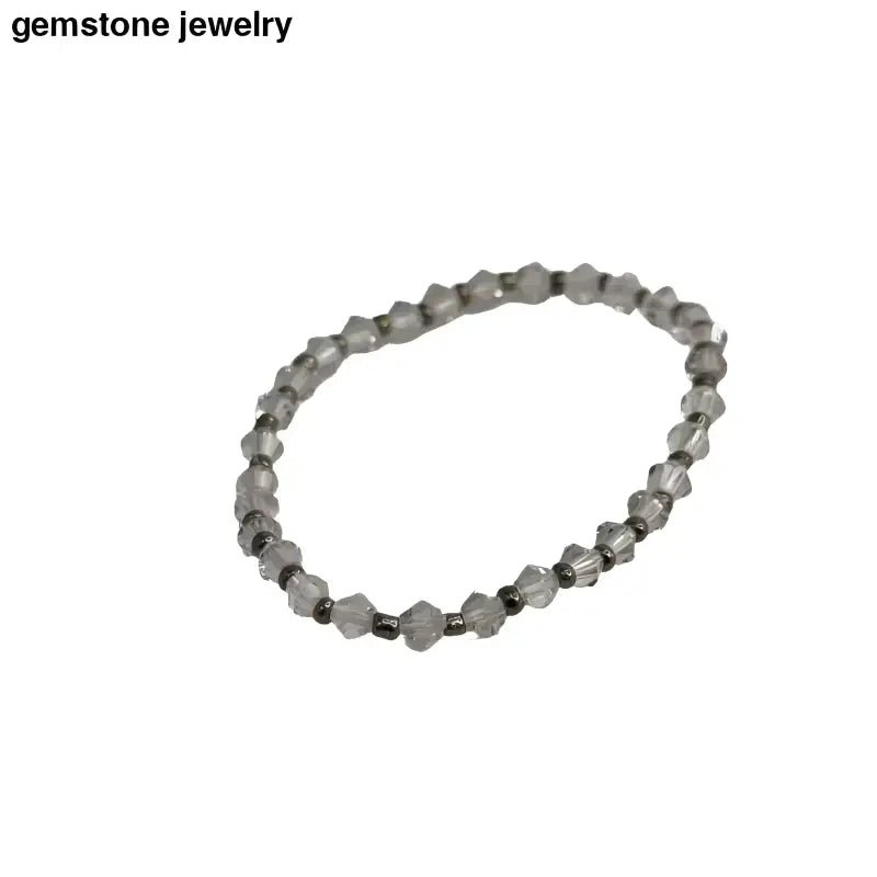 Radiant Tennis Bracelet Set with Beaded Design - Bec Sue Jewelry Shop