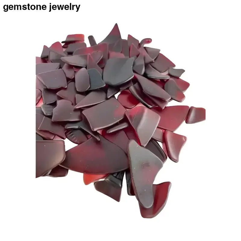 Red Tumbled Glass - Bec Sue Jewelry Shop