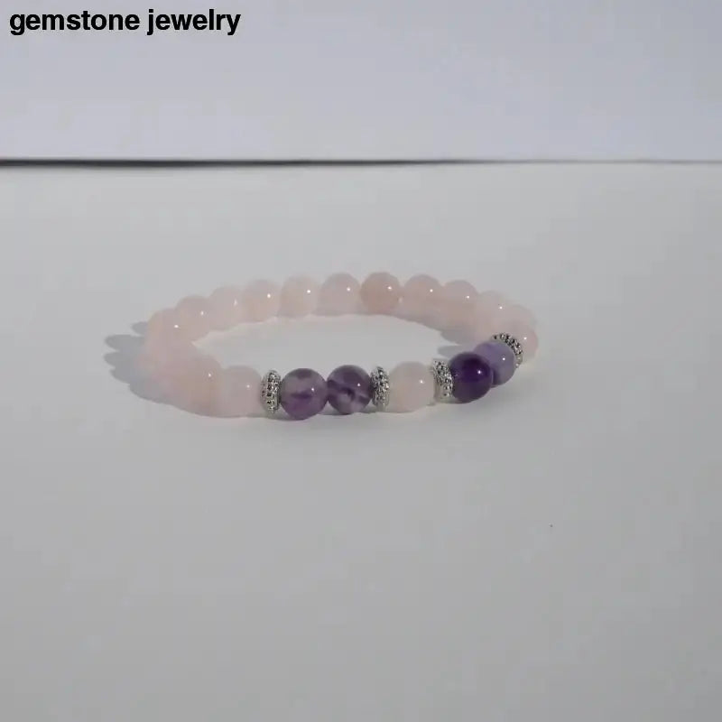 Rose Quartz Beaded Bracelet for Natural Elegance - Bec Sue Jewelry Shop