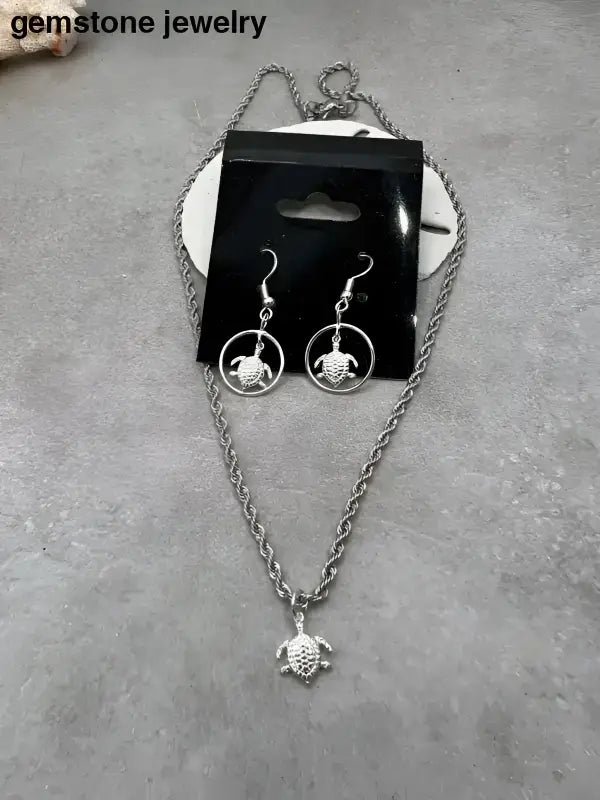 Stainless Steel Turtle Jewelry Set for Elegant Style - Bec Sue Jewelry Shop
