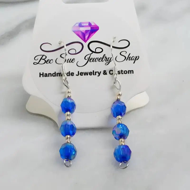 Sterling Silver Earrings Custom gemstone earrings, custom earring design - Bec Sue Jewelry Shop