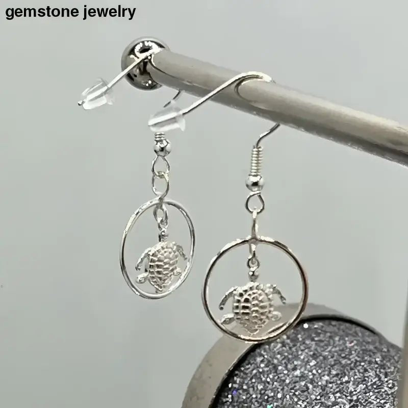 Sterling Silver Turtle Earrings for Sea Lovers - Bec Sue Jewelry Shop