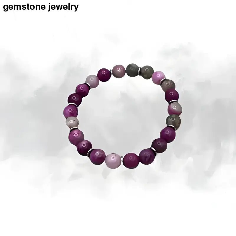 Sugilite Jewelry Beaded Gemstone Bracelet from Bec Sue Jewelry Shop - Bec Sue Jewelry Shop