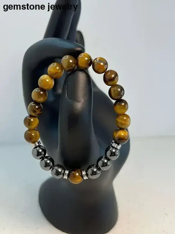 Tiger Eye and Hematite Beaded Bracelet for Natural Style - Bec Sue Jewelry Shop