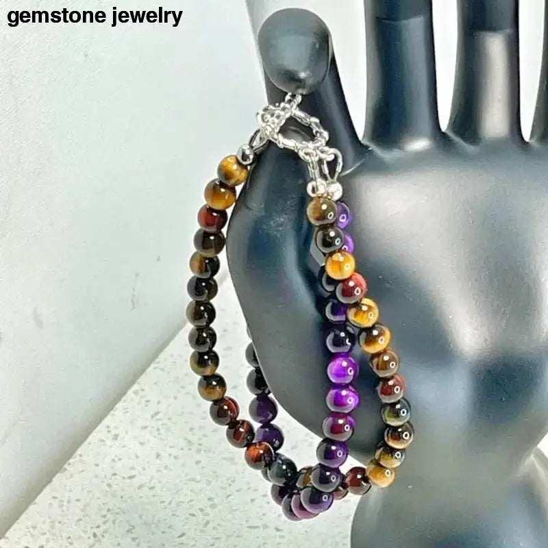Tiger Eye Bead Bracelets Set for Stylish Accessories - Bec Sue Jewelry Shop
