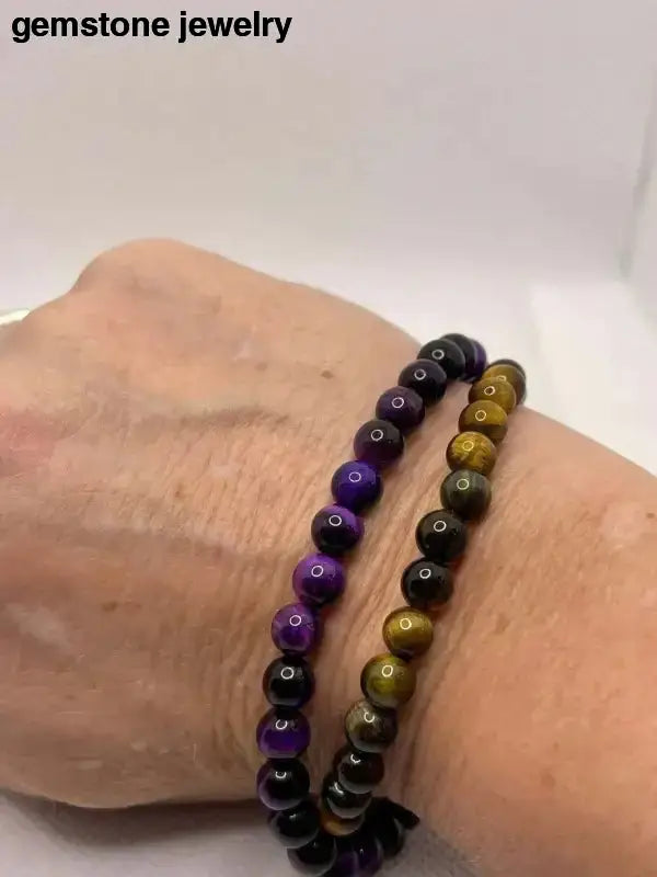 Tiger Eye Bead Bracelets Set for Stylish Accessories - Bec Sue Jewelry Shop