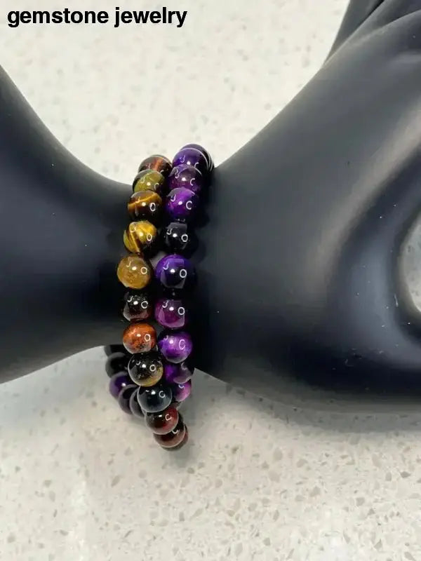 Tiger Eye Bead Bracelets Set for Stylish Accessories - Bec Sue Jewelry Shop