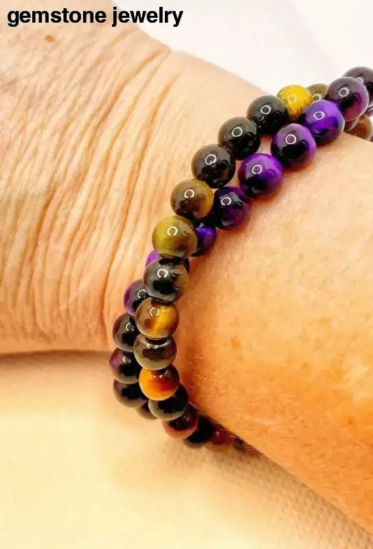 Tiger Eye Bead Bracelets Set for Stylish Accessories - Bec Sue Jewelry Shop