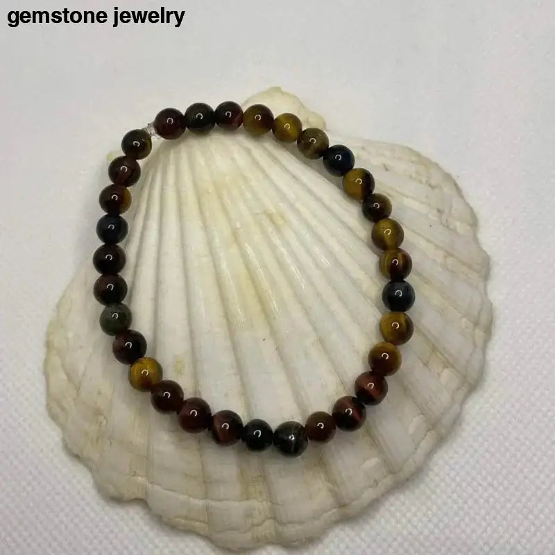 Tiger Eye Beaded Bracelet for Energy Healing - Bec Sue Jewelry Shop