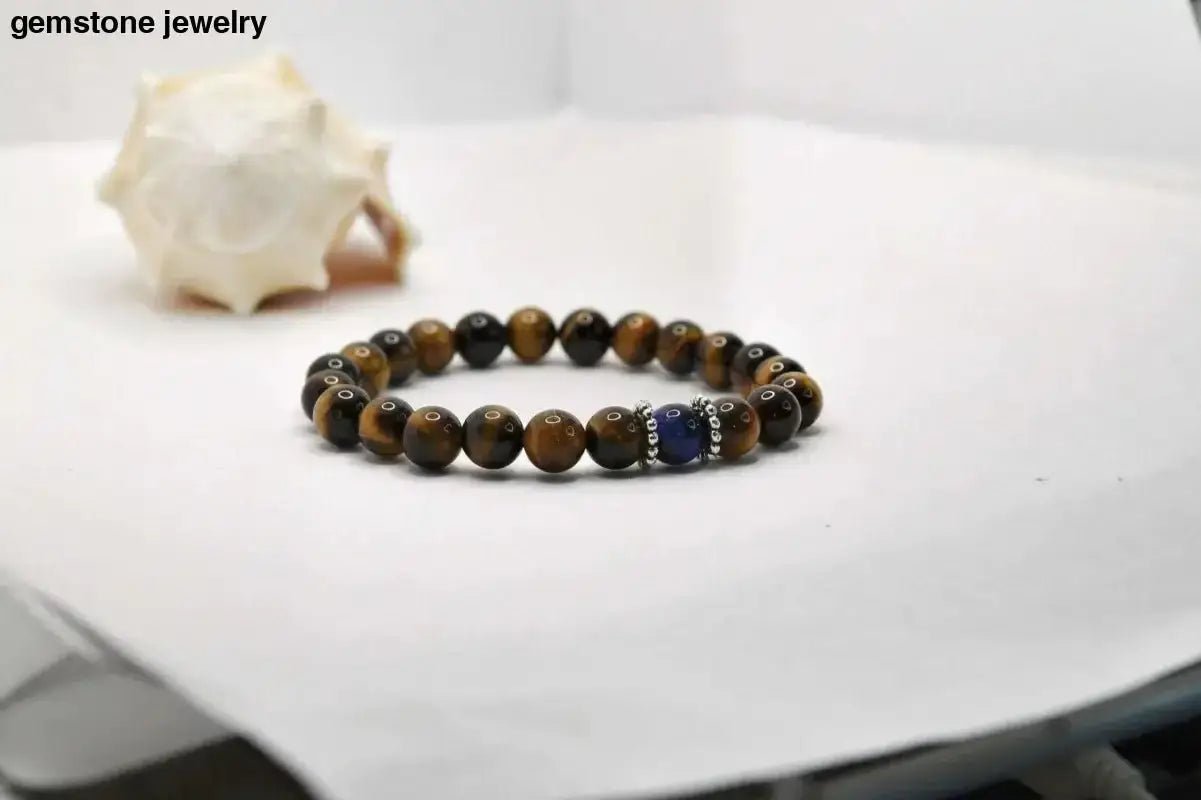 Tiger Eye Beaded Bracelet for Natural Stone Fashion - Bec Sue Jewelry Shop
