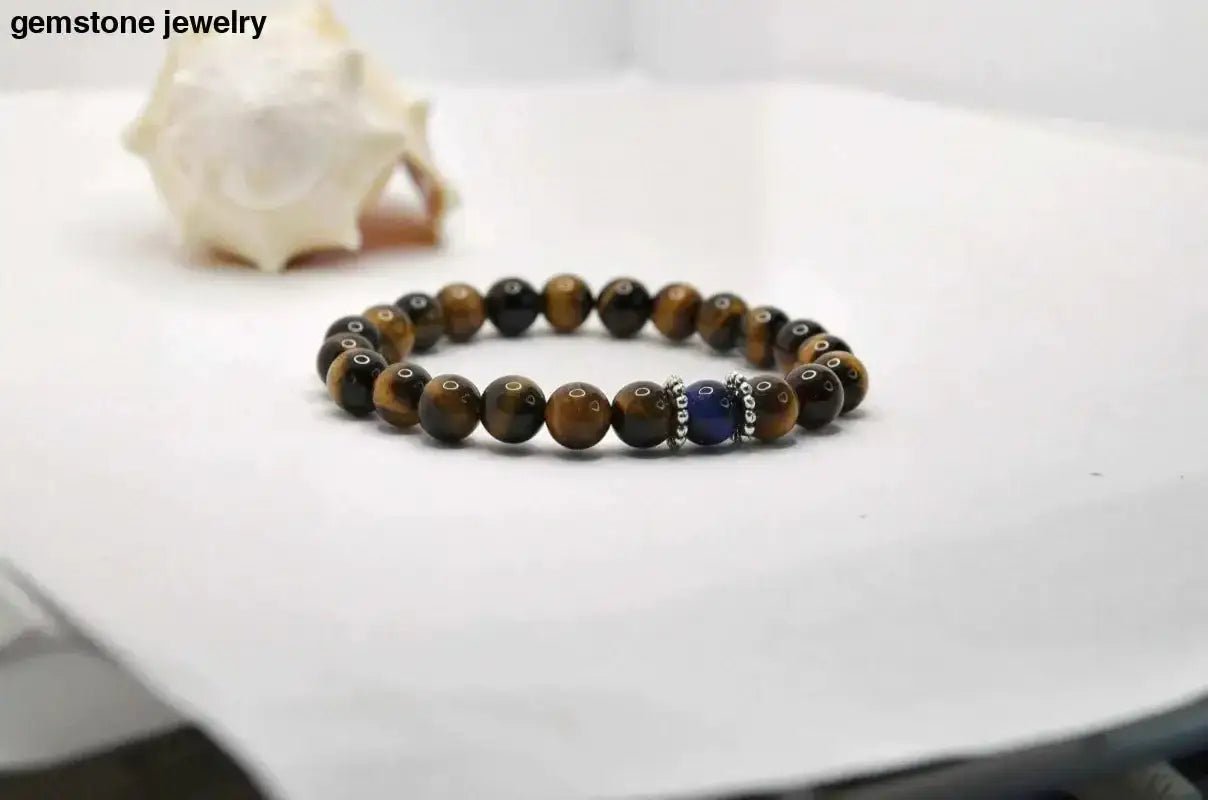 Tiger Eye Beaded Bracelet for Natural Stone Fashion - Bec Sue Jewelry Shop