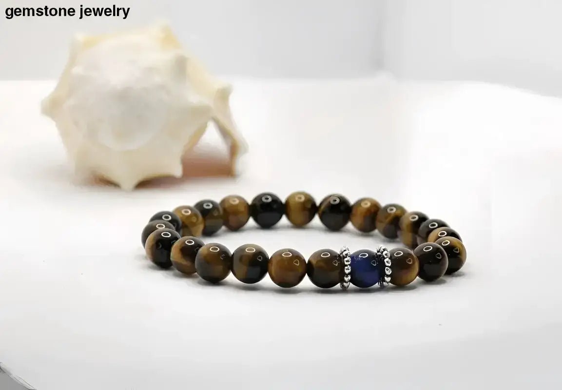 Tiger Eye Beaded Bracelet for Natural Stone Fashion - Bec Sue Jewelry Shop
