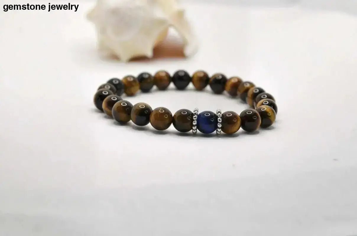 Tiger Eye Beaded Bracelet for Natural Stone Fashion - Bec Sue Jewelry Shop