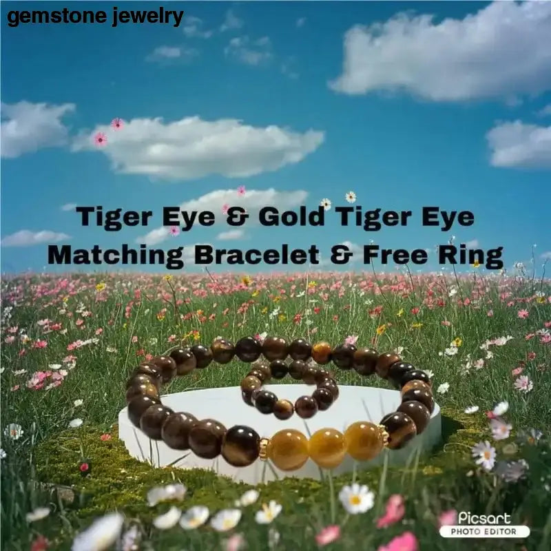 Tiger Eye Beaded Bracelet for Style and Strength - Bec Sue Jewelry Shop