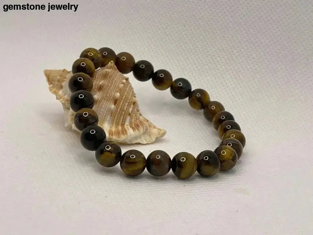 Tiger Eye Healing Bracelet with Natural Beads - Bec Sue Jewelry Shop