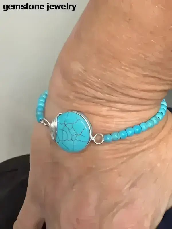 Turquoise Gifts Ideas for Her, Turquoise Bracelet - Bec Sue Jewelry Shop