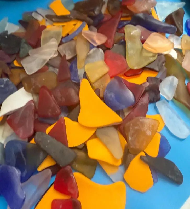 Vibrant Mixed Sea Glass Pieces for Crafts and Jewelry Making, Sea Glass Bulk - Bec Sue Jewelry Shop